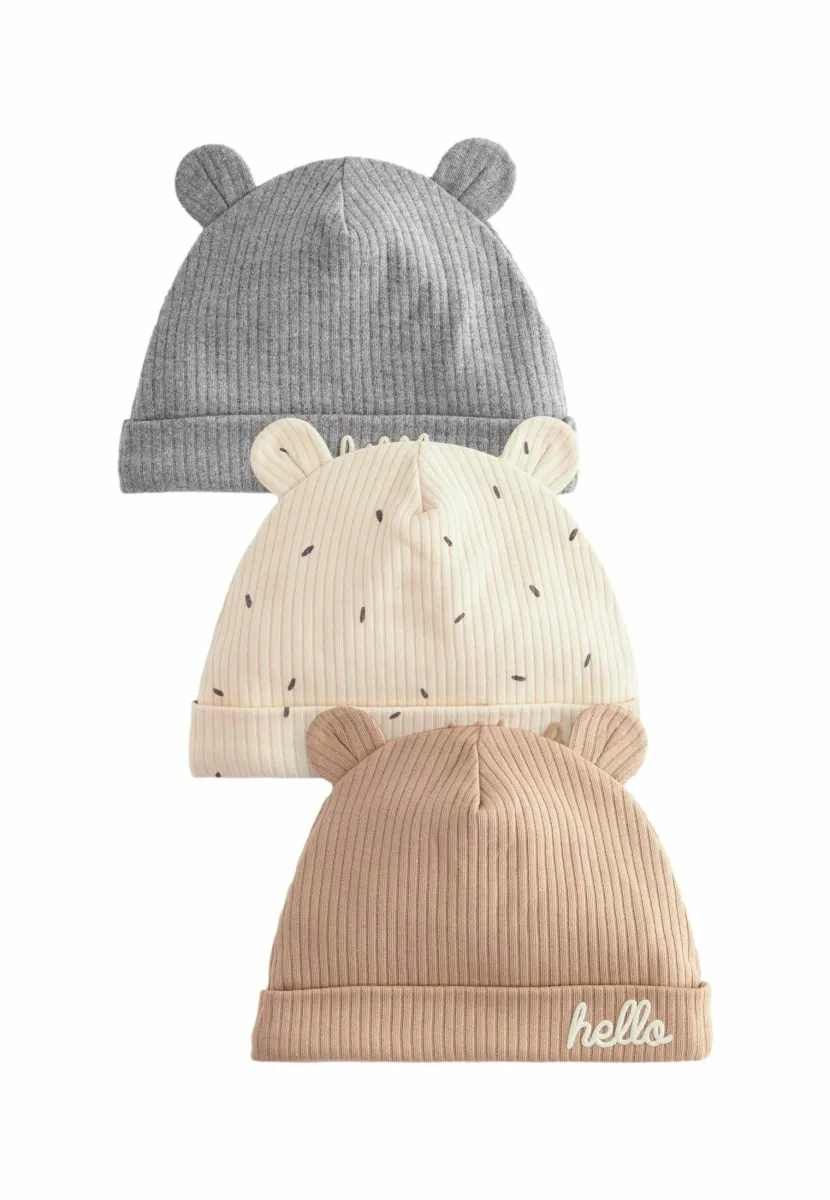 3 PACK - Mütze - brown cream