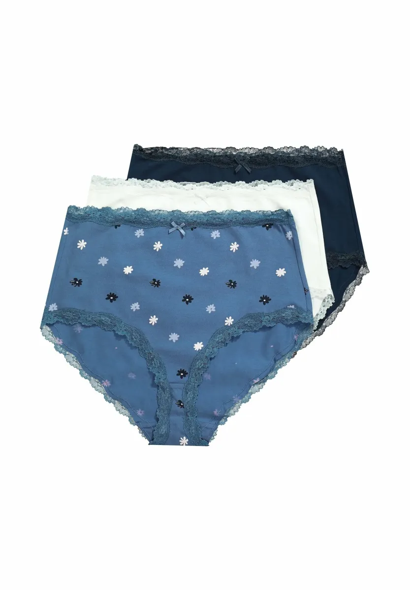 3 PACK OF - DAISY - Slip - pale sailing blue