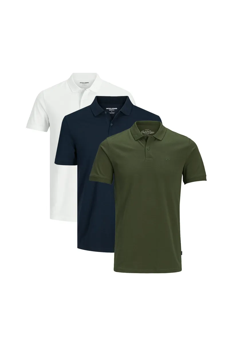 3 PACK - Poloshirt - weiß   blau   grün