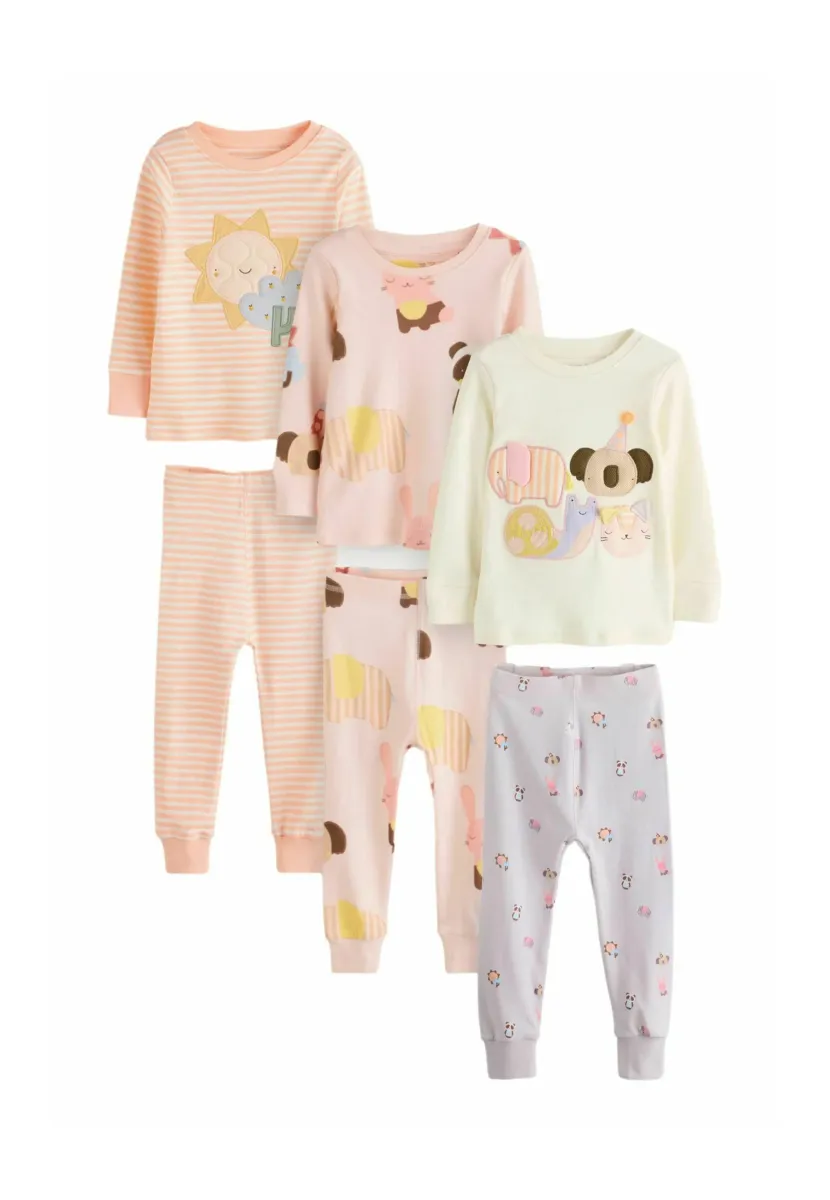 3 PACK  - REGULAR FIT - Nachtwäsche Set - pastel character