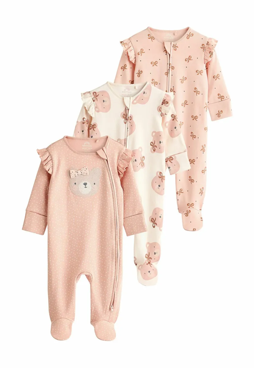 3 PACK - REGULAR FIT - Strampler - pink bear