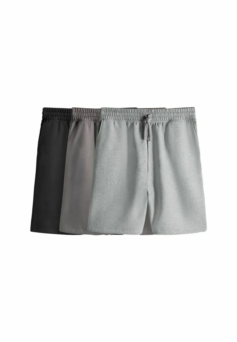 3 PACK RELAXED  - Shorts - black grey