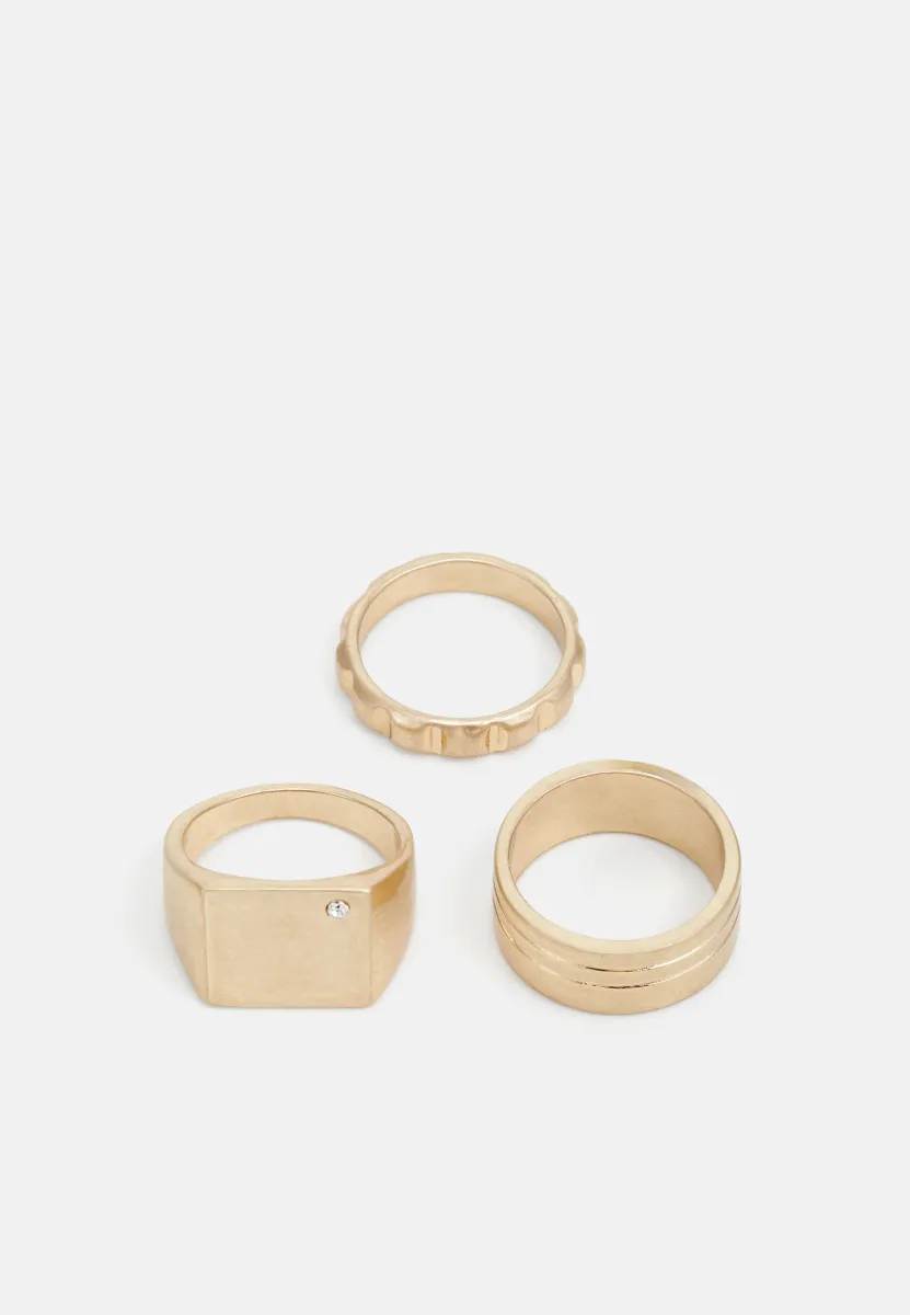 3 PACK - Ring - gold-coloured