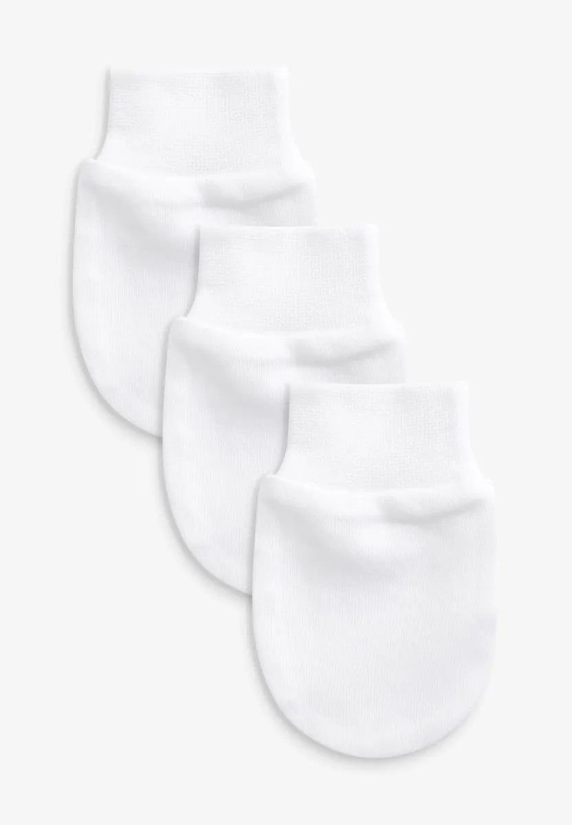 3 PACK SCRATCH MITTS - Fäustling - white