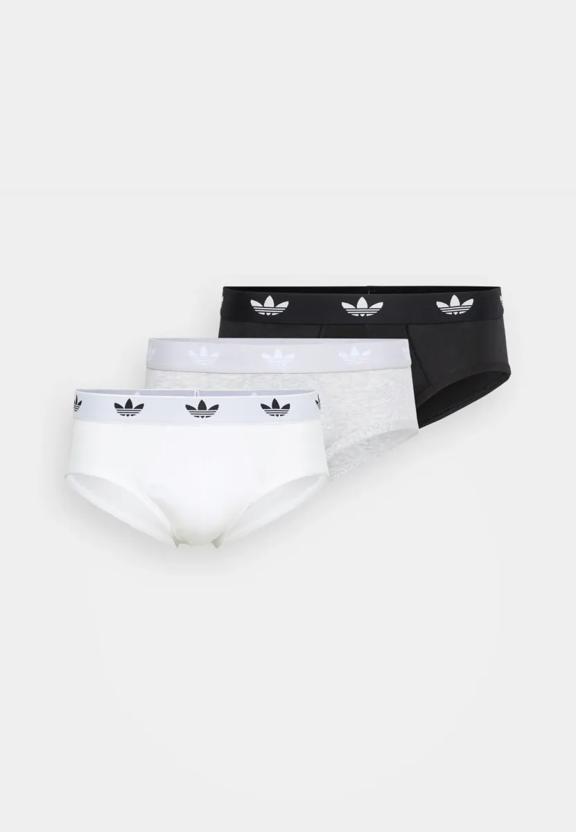 3 PACK - Slip - grey melange/black/white