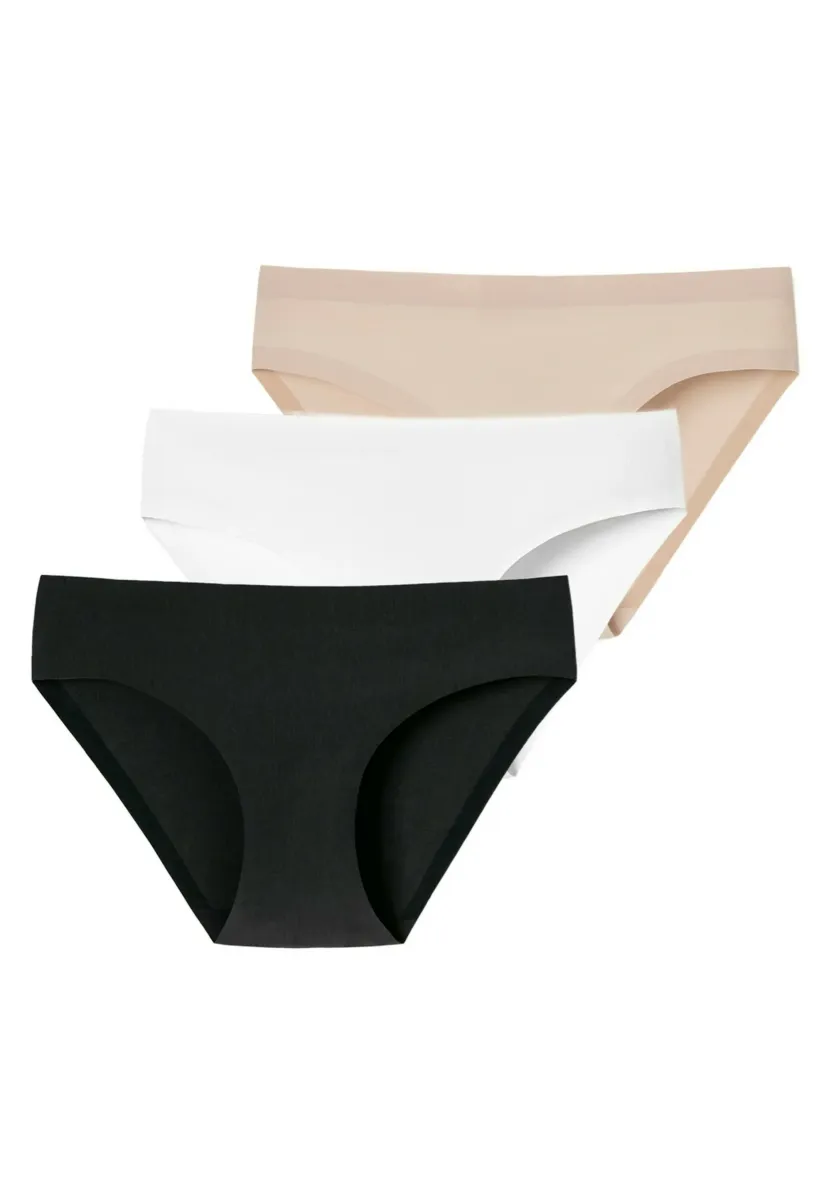 3 PACK - Slip - schwarz /weiß/sand