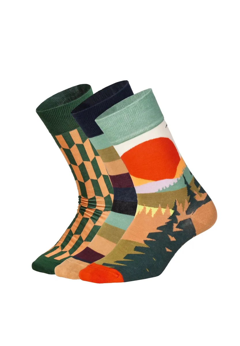 3 PACK - Socken - falling for nature