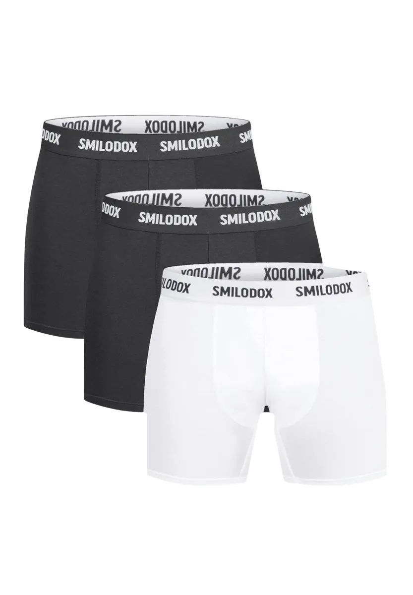 3 PACK STRETCH BOXER BRIEFS - Panties - schwarz   weiß