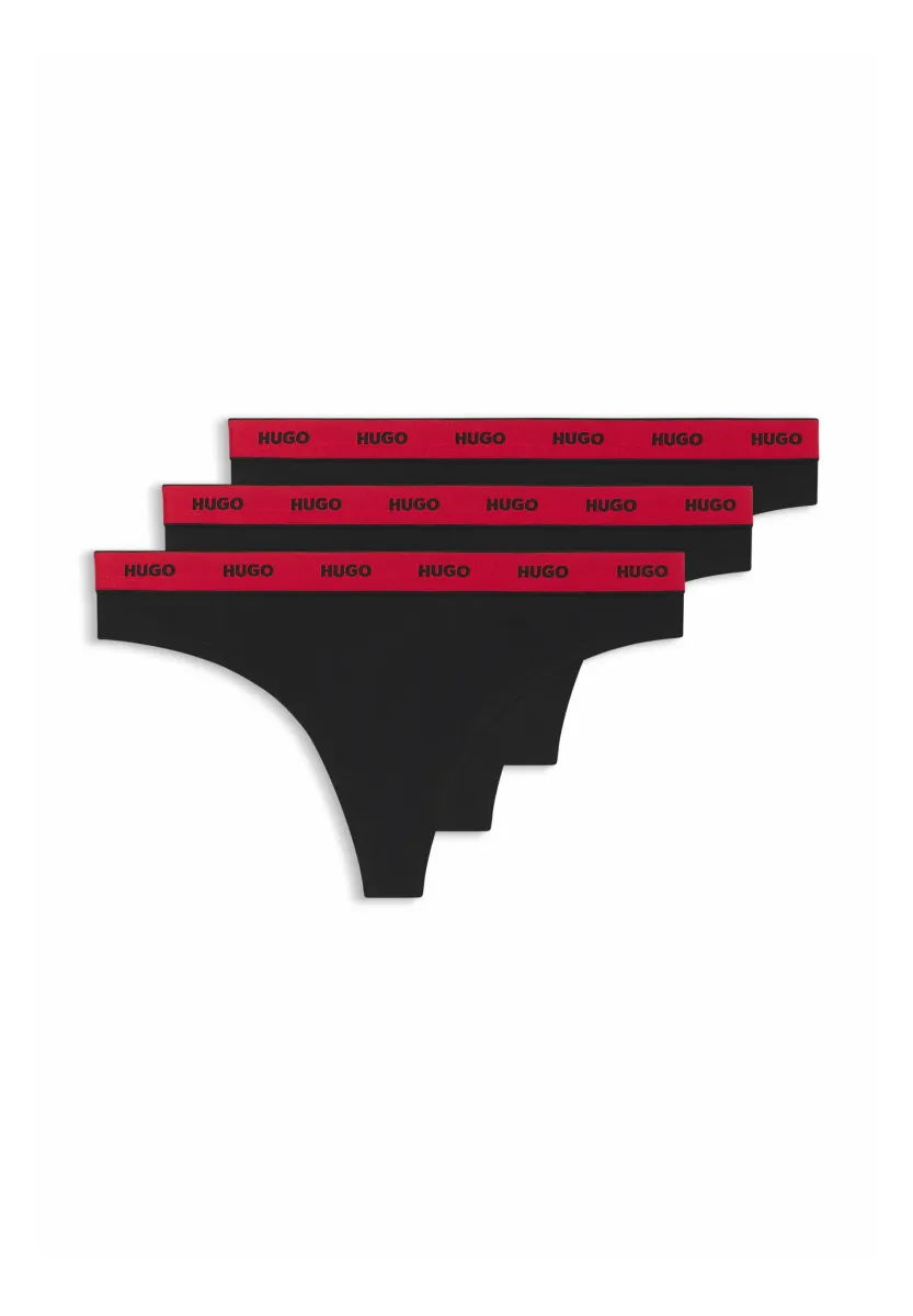 3 PACK STRIPE - String - black five