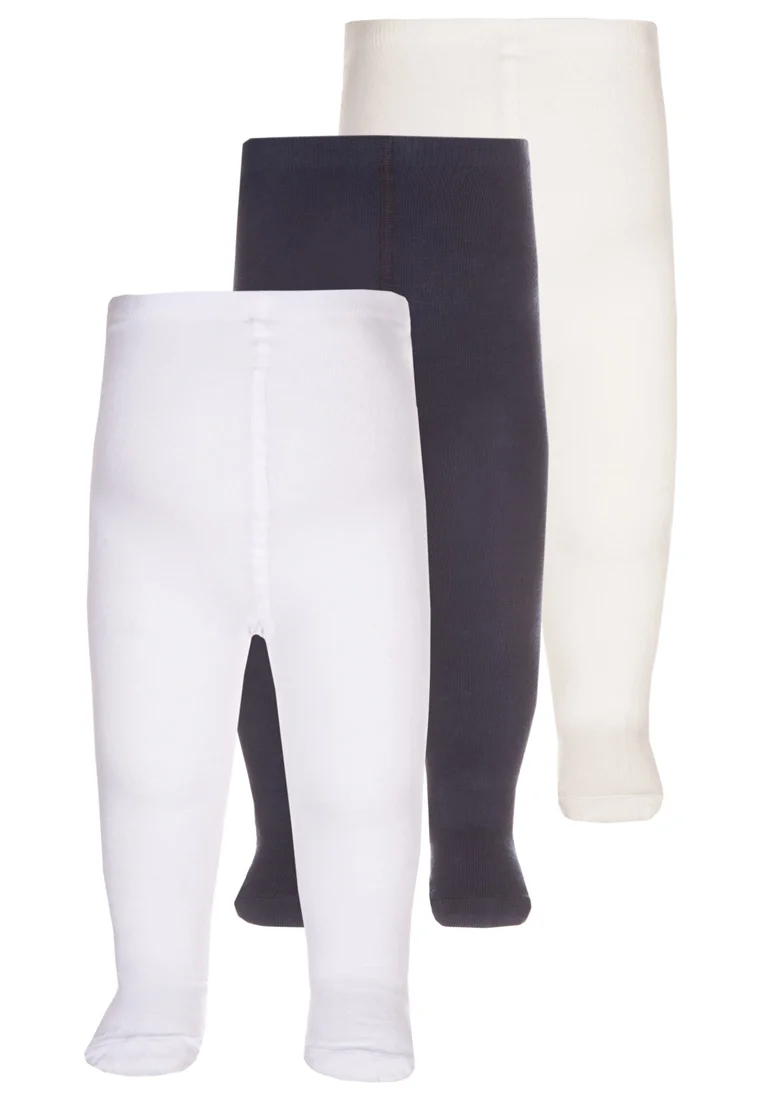 3 PACK - Strumpfhose - white/dark blue/offwhite