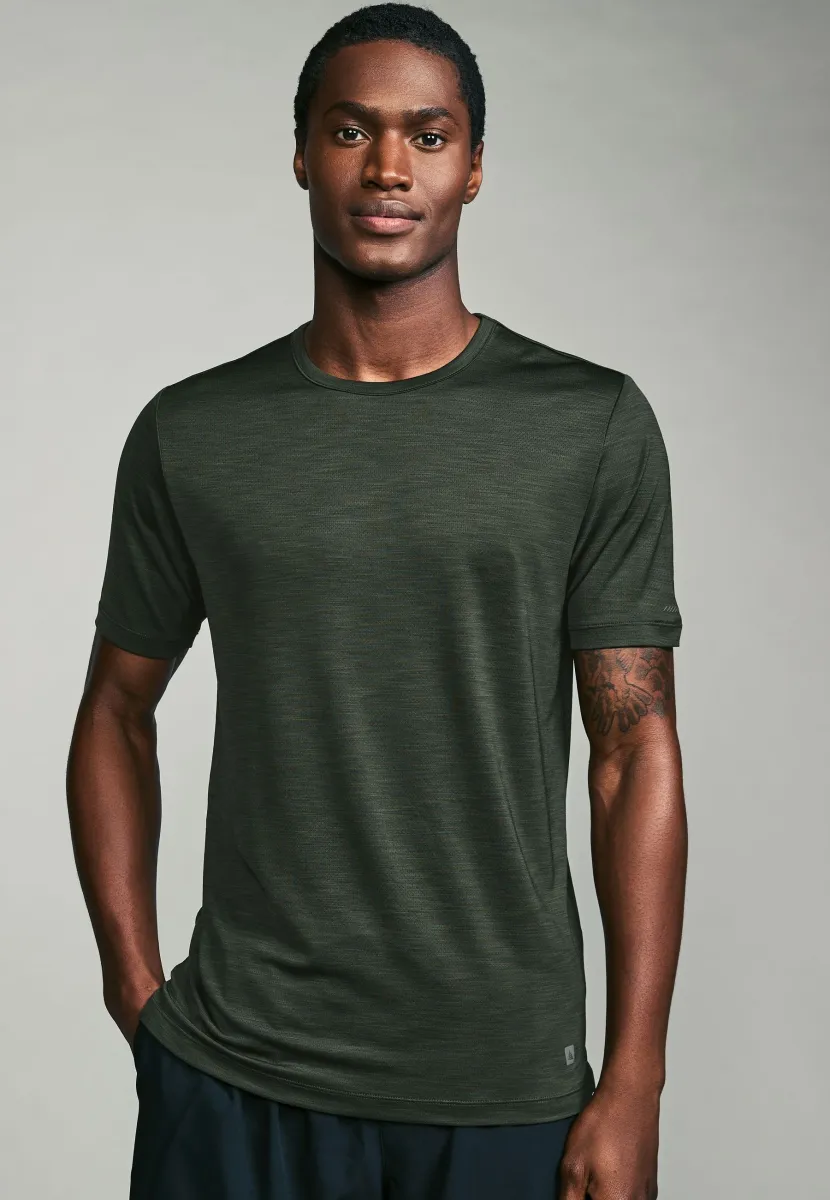 3 PACK - T-Shirt basic - khaki green slate grey black