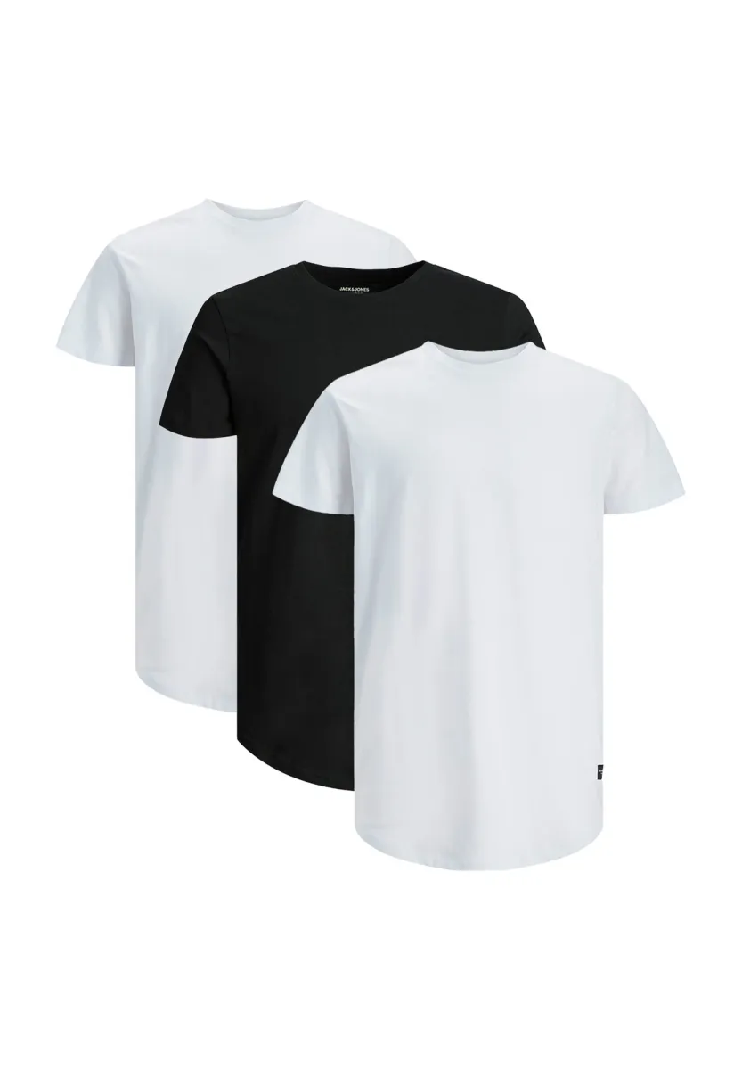 3 PACK - T-Shirt basic - weiß schwarz