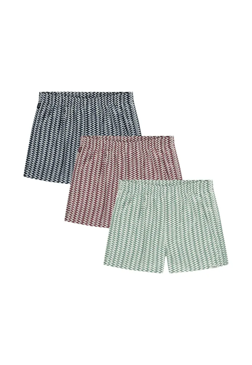 3-PACK - WAVEY  - Boxershorts - green navy red