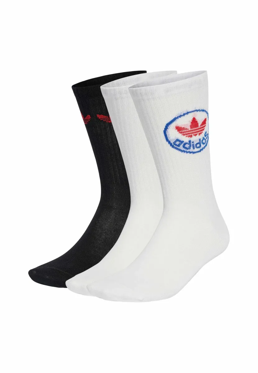 3 PAIRS - Socken - white   better scarlet   black   white
