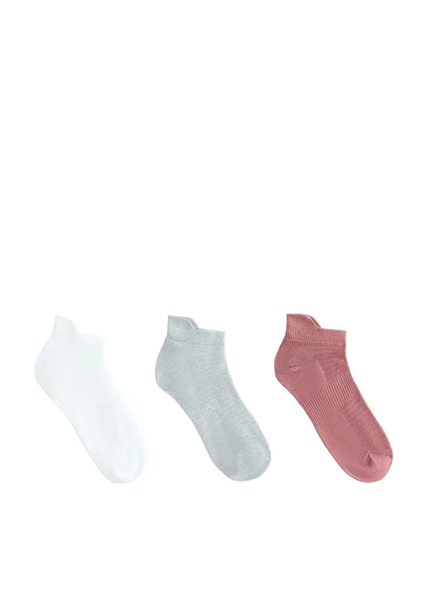 3 PAIRS WITH TAB - Füßlinge - pink