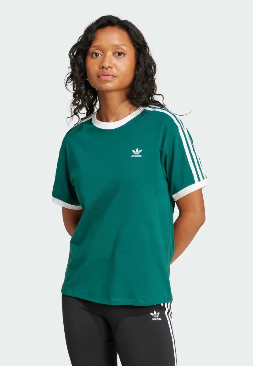 3 STRIPE  - T-Shirt print - collegiate green