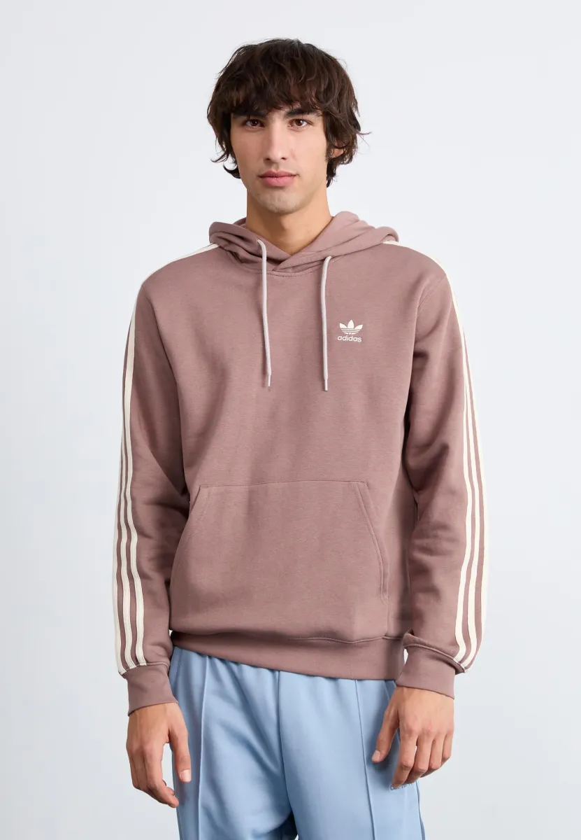 3-STRIPES  - Kapuzenpullover - trace brown