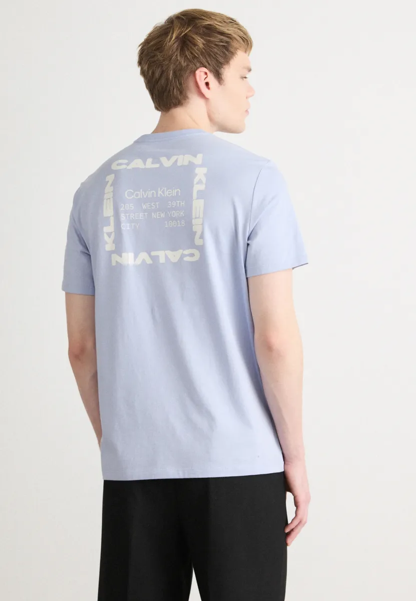 30S BOX GRAPHIC  - T-Shirt print - casual blue