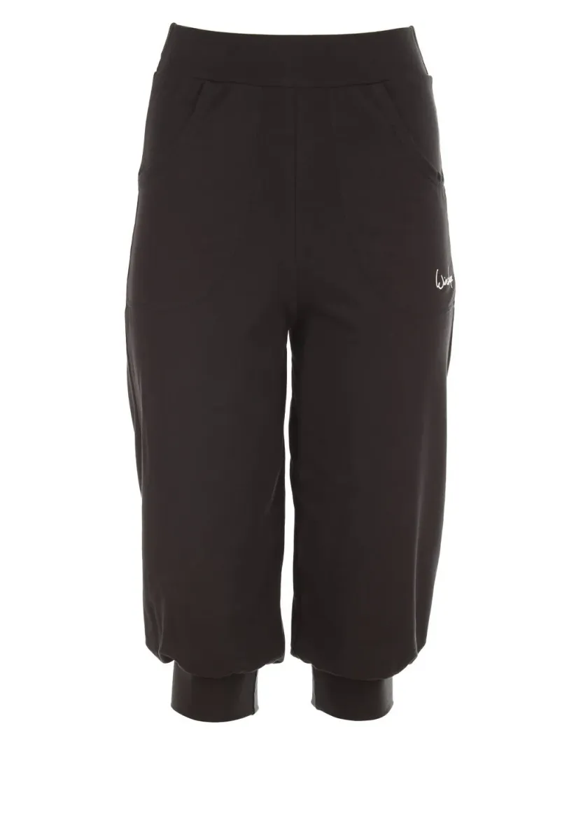 3/4 Sporthose - black