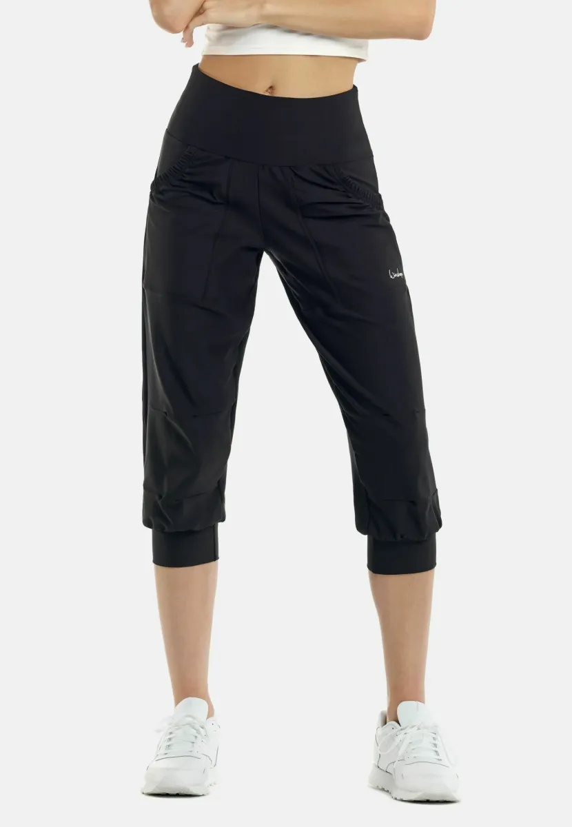 3/4 Sporthose - black