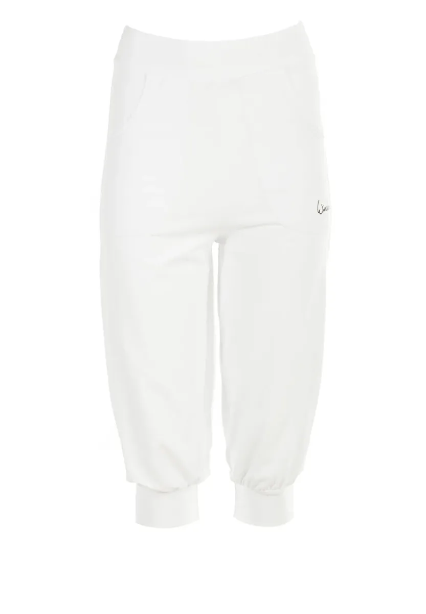 3/4 Sporthose - white