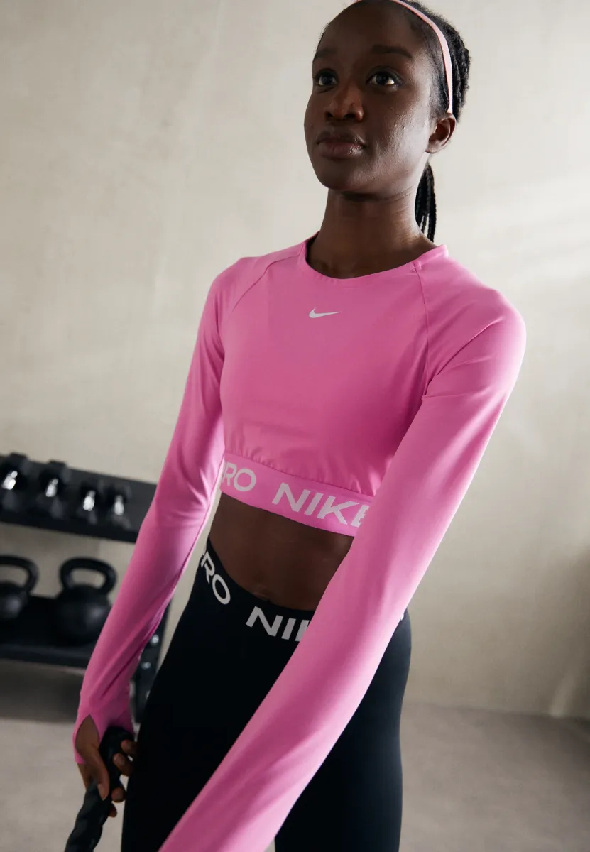 365 CROP - Langarmshirt - playful pink/white