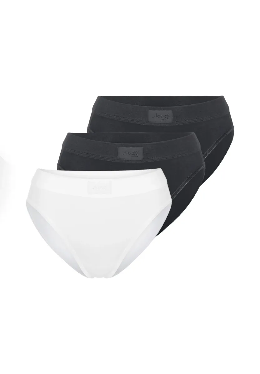 3ER PACK DOUBLE COMFORT TAI - Slip - schwarz/weiß