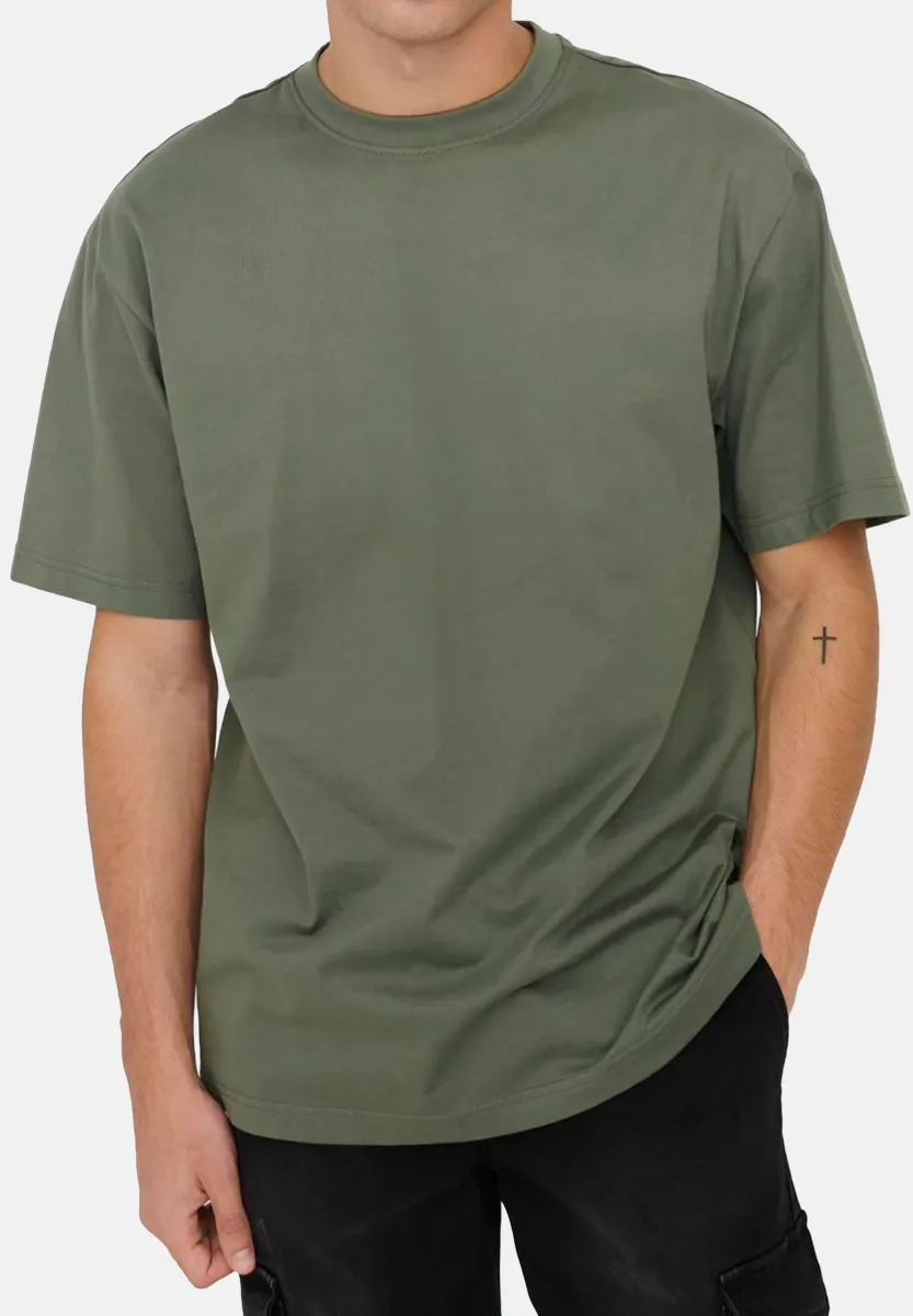 3ER PACK FRED - T-Shirt basic - castor gray