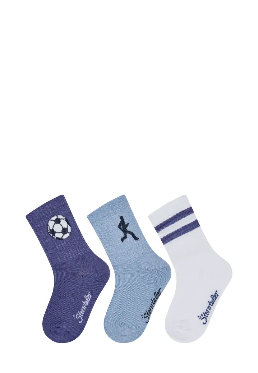 3ER-PACK - Socken - blue
