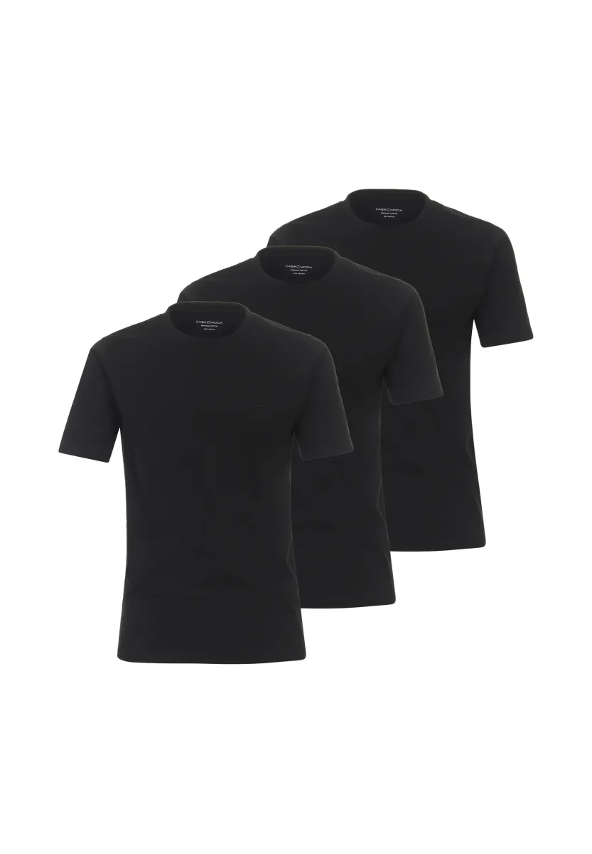 3ER PACK - T-Shirt basic - schwarz