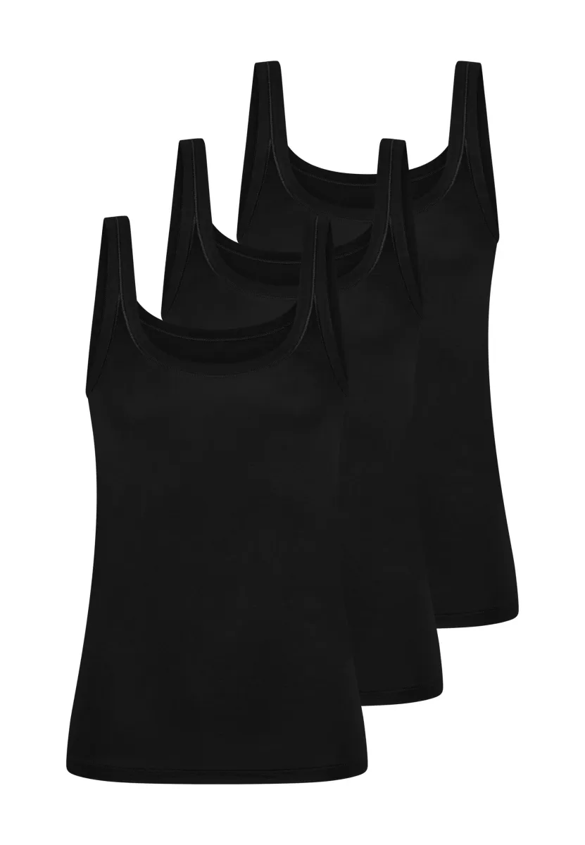 3ER PACK  - Unterhemd/-shirt - schwarz