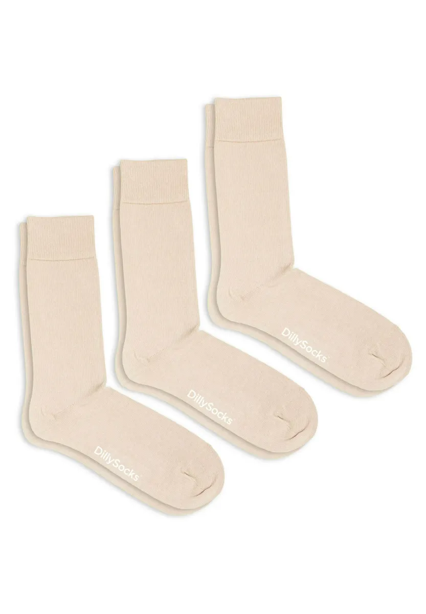 3ER SET ONE COLOR SMOOTH - Socken - smooth nude sand