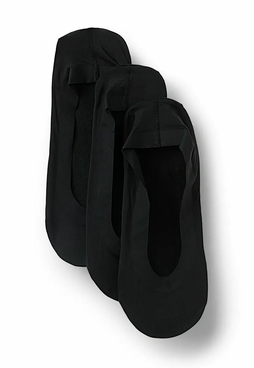 3PACK  - Füßlinge - schwarz black