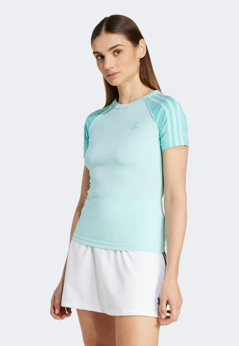 3S SLIM - T-Shirt basic - semi flash aqua