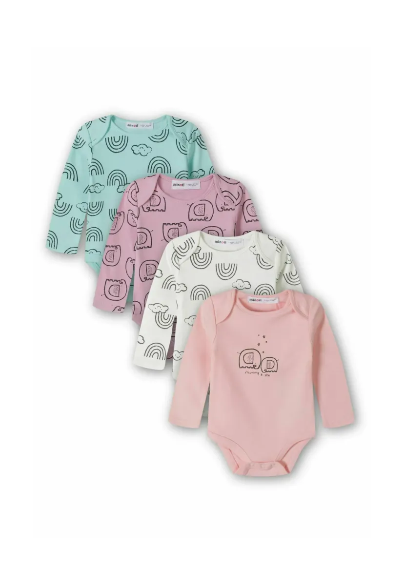 4 PACK - Body - mauve mint white