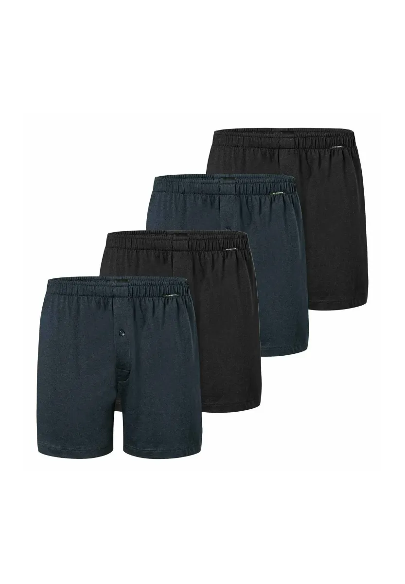 4 PACK - Boxershorts - schwarz dunkelblau