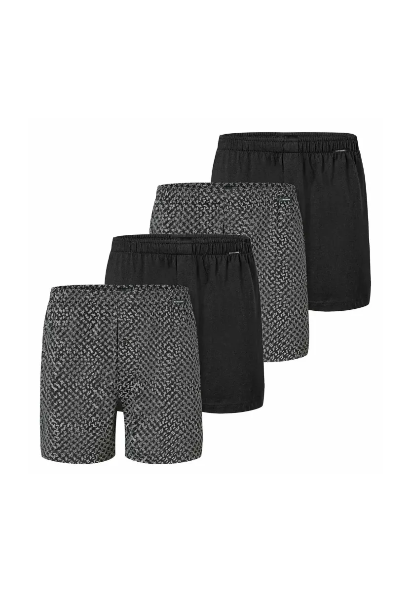 4 PACK - Boxershorts - schwarz weiß