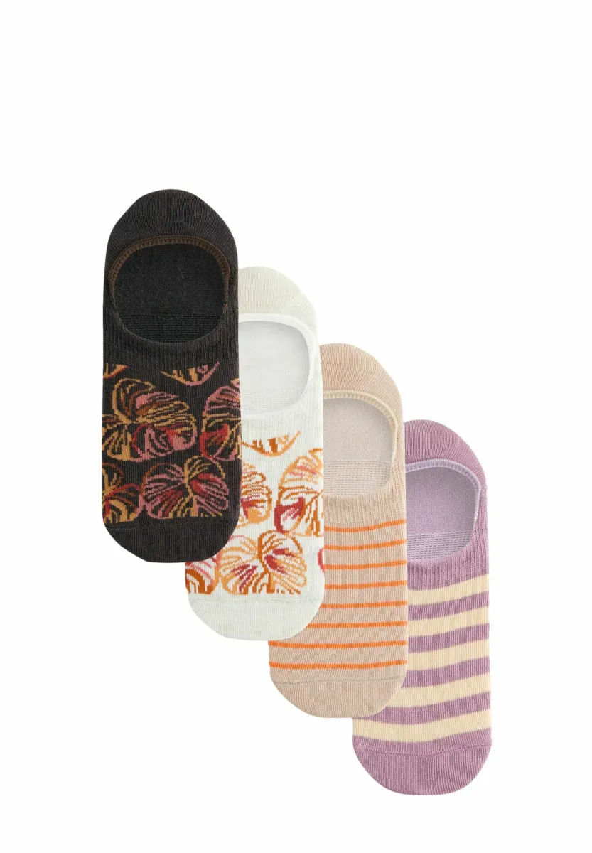 4 PACK - Füßlinge - brown woodblock