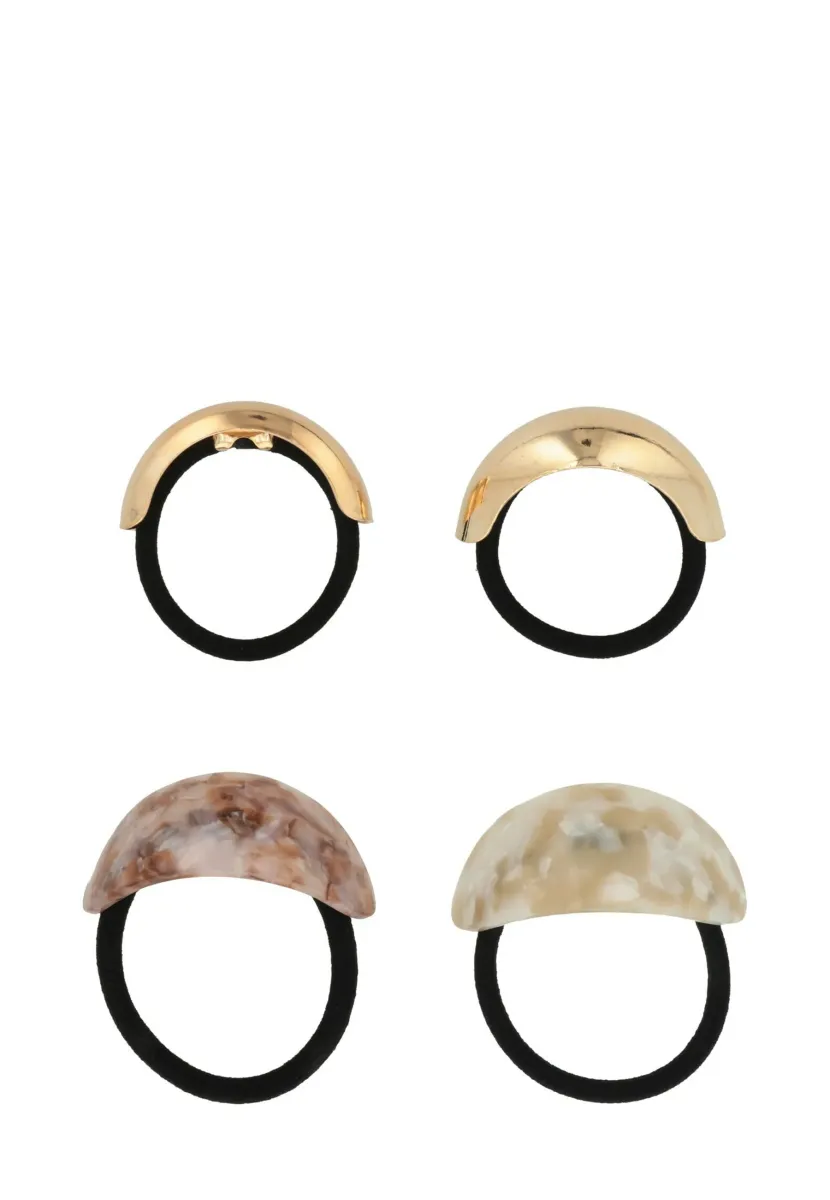 4 PACK - Haar-Styling-Accessoires - gold - beige - bordeaux