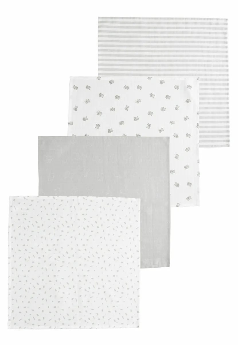 4 PACK - REGULAR FIT - Mullwindel - grey bear