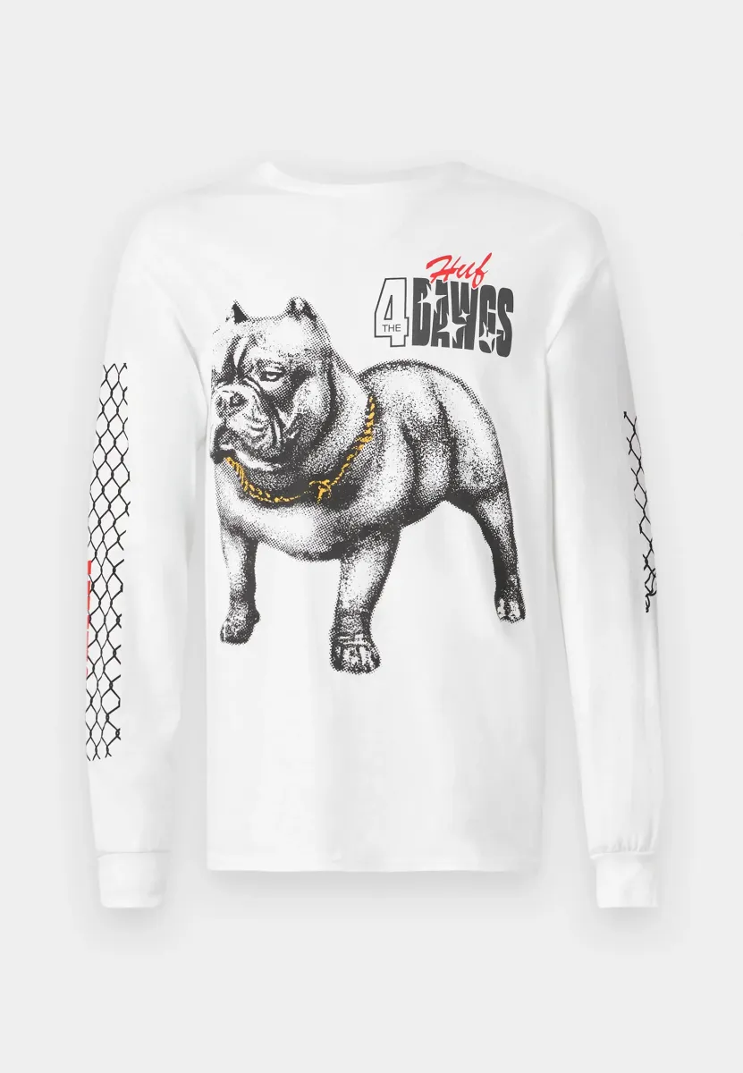 4 THE DAWGS TEE UNISEX - Langarmshirt - white