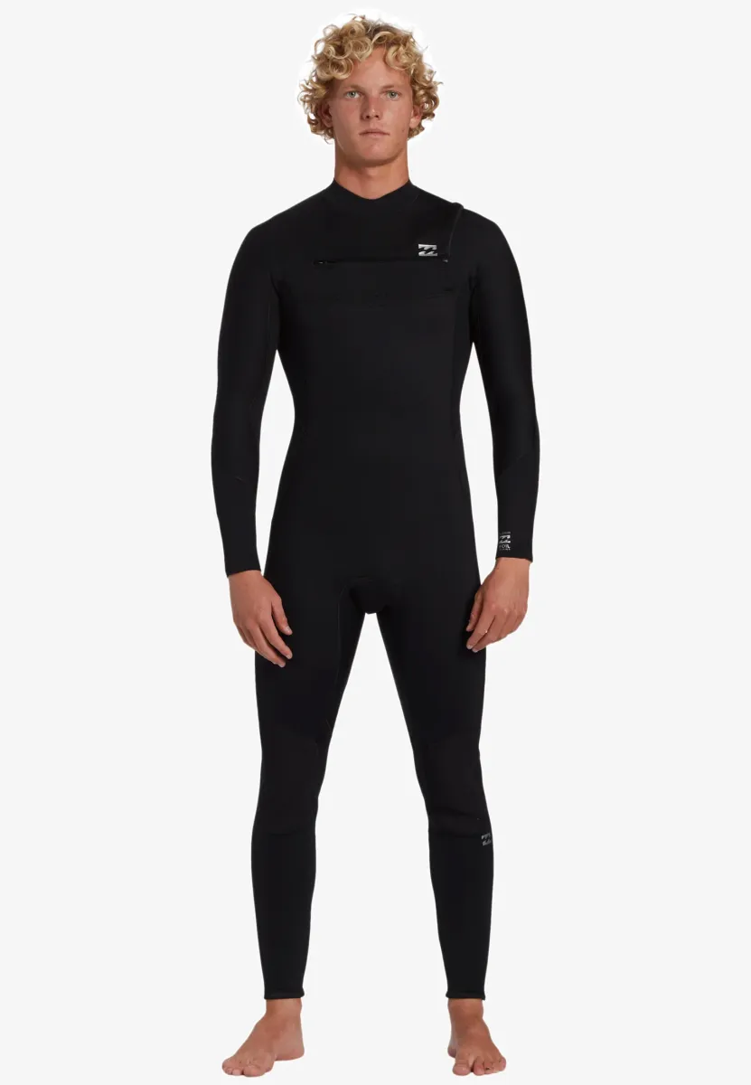 4/3MM FOIL - CHEST ZIP - Badeanzug - blk