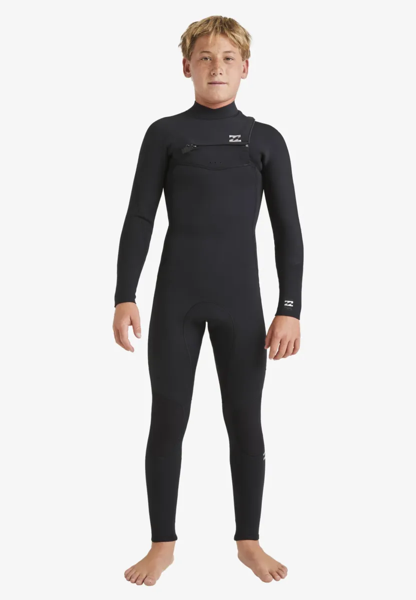 4/3MM FOIL - GBS- MIT CHEST-ZIP - Badeanzug - blk