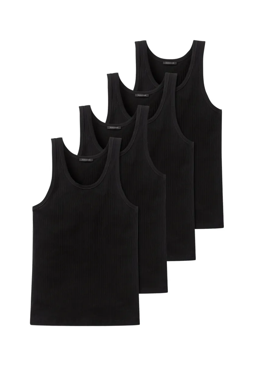 4ER PACK  ESSENTIALS AUTHENTIC  - Unterhemd/-shirt - schwarz