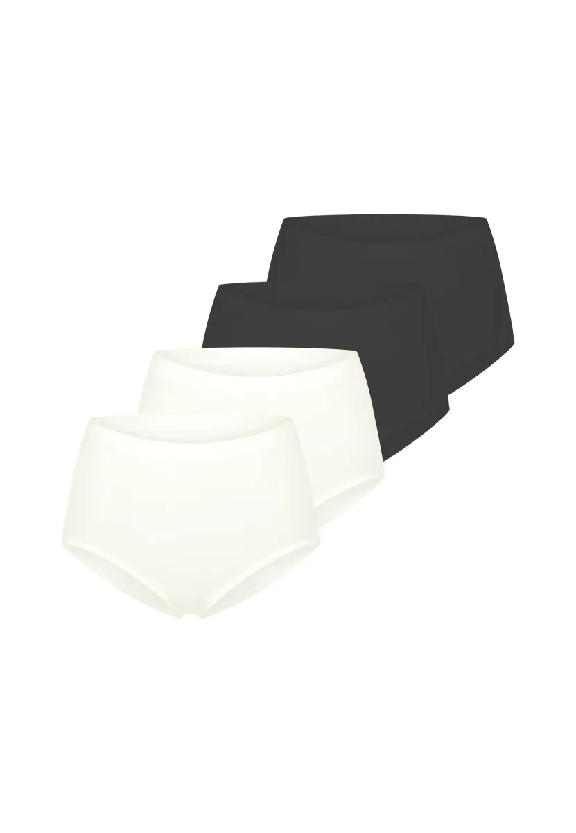 4ER PACK GO SENSE - Slip - schwarz   creme