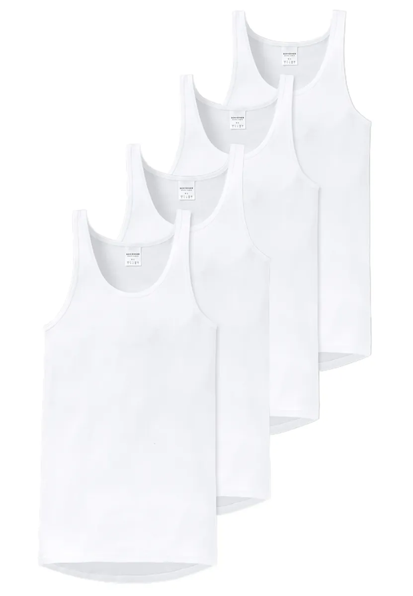 4ER PACK ORIGINAL CLASSICS FEIN - Unterhemd/-shirt - weiß