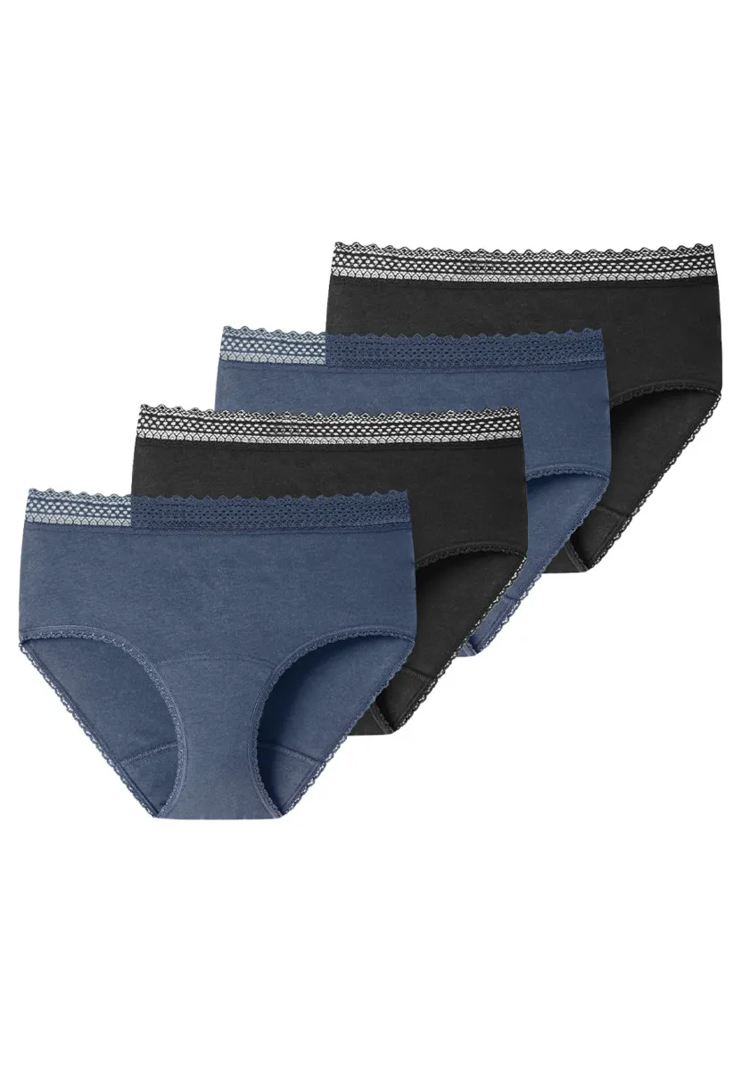 4ER PACK SECRET CARE - Menstruationsunterwäsche - schwarz   flieder