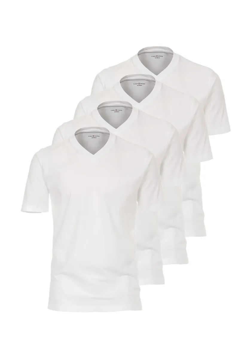 4ER PACK - T-Shirt basic - weiß