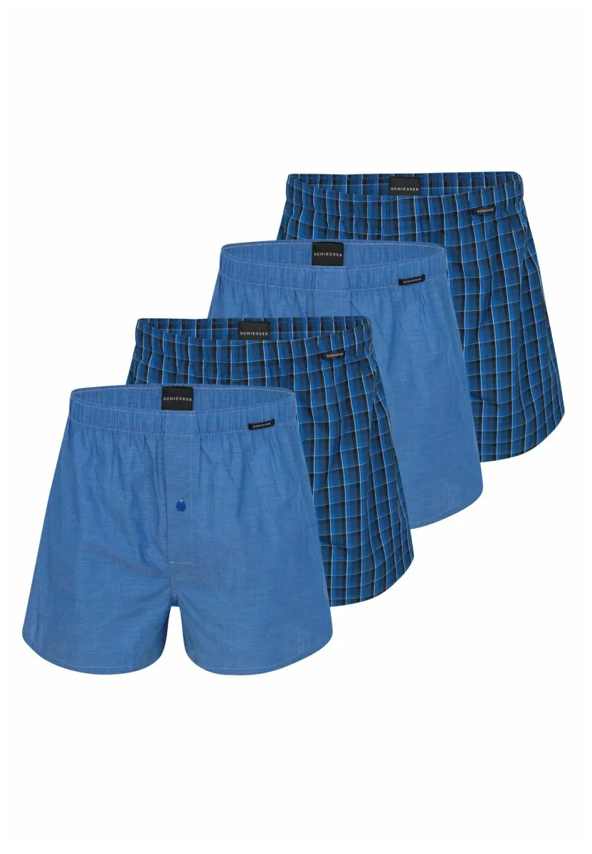 4ER PACK WEB - Boxershorts - royal blue