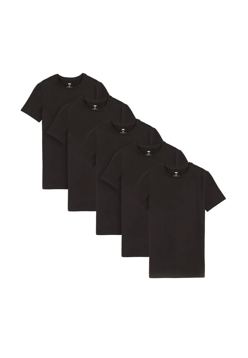 5 MULTIPACK - T-Shirt basic - black